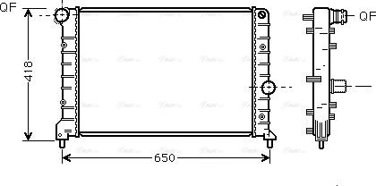 Ava Quality Cooling AL 2083 - Radiator, engine cooling autospares.lv