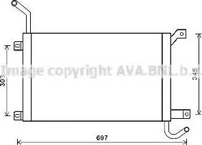 Ava Quality Cooling AU2223 - Radiator, engine cooling autospares.lv