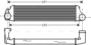 Ava Quality Cooling BW 4207 - Intercooler, charger autospares.lv