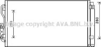 Ava Quality Cooling BW5434D - Condenser, air conditioning autospares.lv