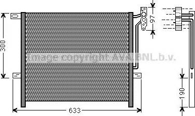 Ava Quality Cooling BW 5369 - Condenser, air conditioning autospares.lv