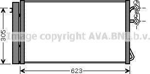 Ava Quality Cooling BW5296D - Condenser, air conditioning autospares.lv