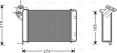 Ava Quality Cooling BW 6005 - Heat Exchanger, interior heating autospares.lv