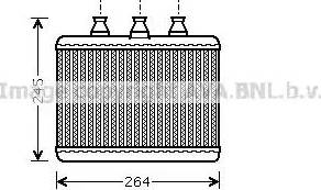 Ava Quality Cooling BW 6271 - Heat Exchanger, interior heating autospares.lv