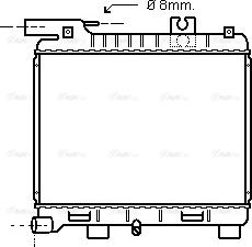 Ava Quality Cooling BW 2055 - Radiator, engine cooling autospares.lv