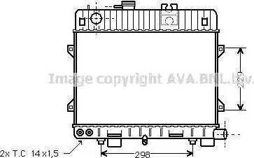 Ava Quality Cooling BW 2067 - Radiator, engine cooling autospares.lv