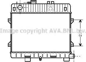 Ava Quality Cooling BW 2031 - Radiator, engine cooling autospares.lv