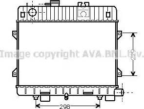 Ava Quality Cooling BW 2032 - Radiator, engine cooling autospares.lv