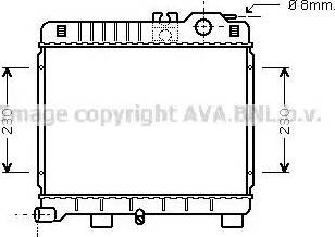 Ava Quality Cooling BW 2027 - Radiator, engine cooling autospares.lv