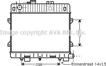 Ava Quality Cooling BW 2071 - Radiator, engine cooling autospares.lv