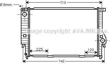 Ava Quality Cooling BW 2159 - Radiator, engine cooling autospares.lv