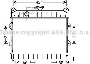 Ava Quality Cooling BW 2154 - Radiator, engine cooling autospares.lv