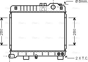 Ava Quality Cooling BW 2151 - Radiator, engine cooling autospares.lv