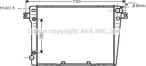 Ava Quality Cooling BW 2107 - Radiator, engine cooling autospares.lv