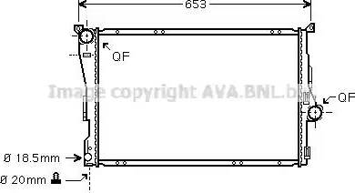 Ava Quality Cooling BW 2278 - Radiator, engine cooling autospares.lv