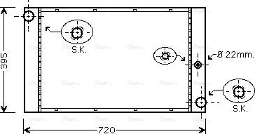 Ava Quality Cooling BW 2277 - Radiator, engine cooling autospares.lv