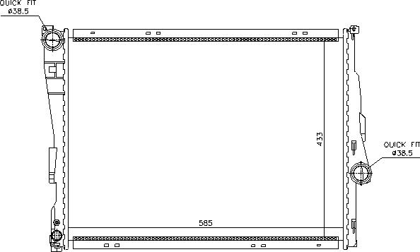 Ava Quality Cooling BWA2205 - Radiator, engine cooling autospares.lv