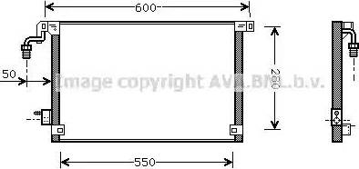 Ava Quality Cooling CN5174 - Condenser, air conditioning autospares.lv