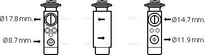 Ava Quality Cooling CN 1219 - Expansion Valve, air conditioning autospares.lv