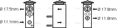 Ava Quality Cooling CN 1276 - Expansion Valve, air conditioning autospares.lv