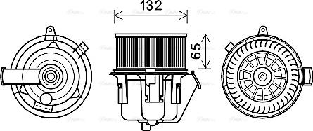 Ava Quality Cooling CN8302 - Interior Blower autospares.lv