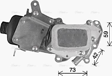 Ava Quality Cooling CN3309H - Oil Cooler, engine oil autospares.lv