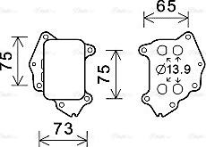 Ava Quality Cooling CN3309 - Oil Cooler, engine oil autospares.lv