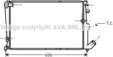 Ava Quality Cooling CN 2090 - Radiator, engine cooling autospares.lv