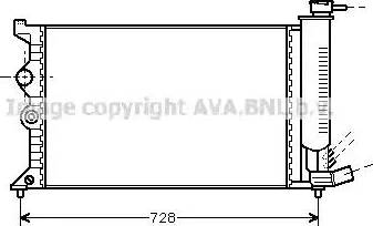 Ava Quality Cooling CN 2068 - Radiator, engine cooling autospares.lv