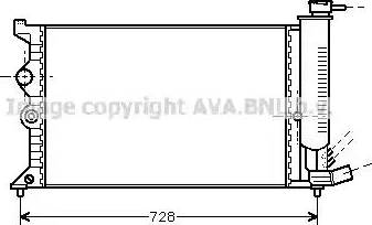 Ava Quality Cooling CN 2067 - Radiator, engine cooling autospares.lv