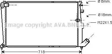 Ava Quality Cooling CN 2010 - Radiator, engine cooling autospares.lv