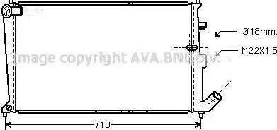 Ava Quality Cooling CN2018 - Radiator, engine cooling autospares.lv