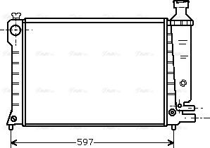 Ava Quality Cooling CN 2036 - Radiator, engine cooling autospares.lv