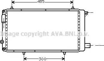 Ava Quality Cooling CN 2073 - Radiator, engine cooling autospares.lv