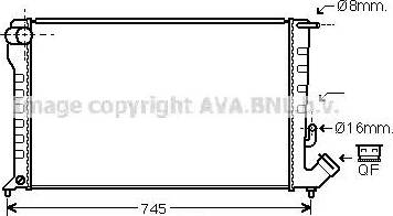 Ava Quality Cooling CN 2194 - Radiator, engine cooling autospares.lv