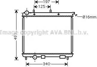 Ava Quality Cooling CN 2189 - Radiator, engine cooling autospares.lv