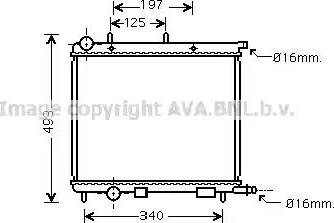 Ava Quality Cooling CNA2188 - Radiator, engine cooling autospares.lv