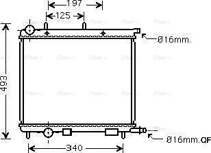 Ava Quality Cooling CN 2188 - Radiator, engine cooling autospares.lv