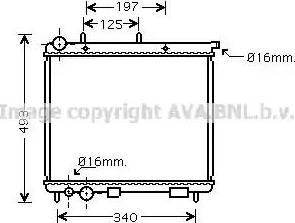 Ava Quality Cooling CN 2187 - Radiator, engine cooling autospares.lv