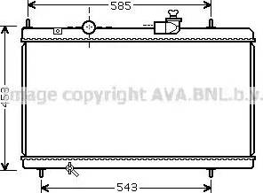 Ava Quality Cooling CN 2228 - Radiator, engine cooling autospares.lv