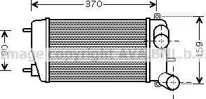 Ava Quality Cooling CNA4212 - Intercooler, charger autospares.lv