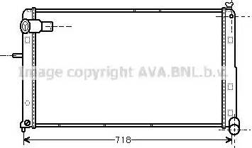 Ava Quality Cooling CNA2074 - Radiator, engine cooling autospares.lv