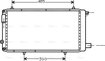 Ava Quality Cooling CNA2073 - Radiator, engine cooling autospares.lv