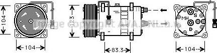 Ava Quality Cooling CN K023 - Compressor, air conditioning autospares.lv