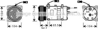 Ava Quality Cooling CN K222 - Compressor, air conditioning autospares.lv