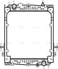 Ava Quality Cooling DF2052 - Radiator, engine cooling autospares.lv