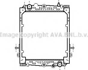 Ava Quality Cooling DFA2023 - Radiator, engine cooling autospares.lv