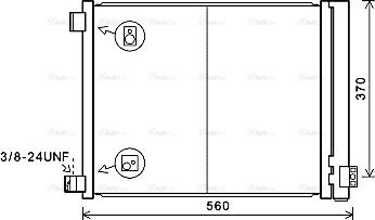 Ava Quality Cooling DN5427D - Condenser, air conditioning autospares.lv