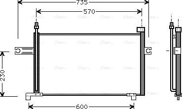 Ava Quality Cooling DN 5194 - Condenser, air conditioning autospares.lv