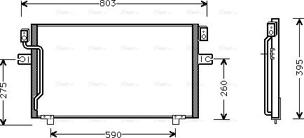 Ava Quality Cooling DN 5186 - Condenser, air conditioning autospares.lv